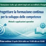 Al via il percorso formativo Foragri sulla progettazione della formazione continua