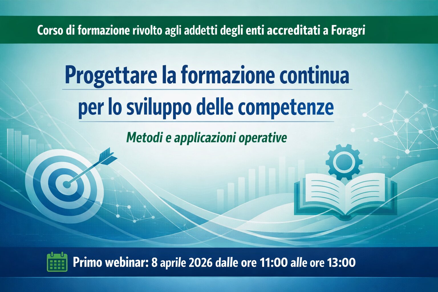 Al via il percorso formativo Foragri sulla progettazione della formazione continua