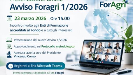 Presentazione online dell’Avviso Foragri 1/2026